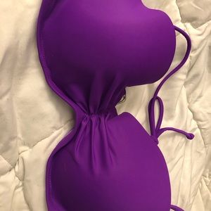 VS Neon Purple Bandeau Bikini Top